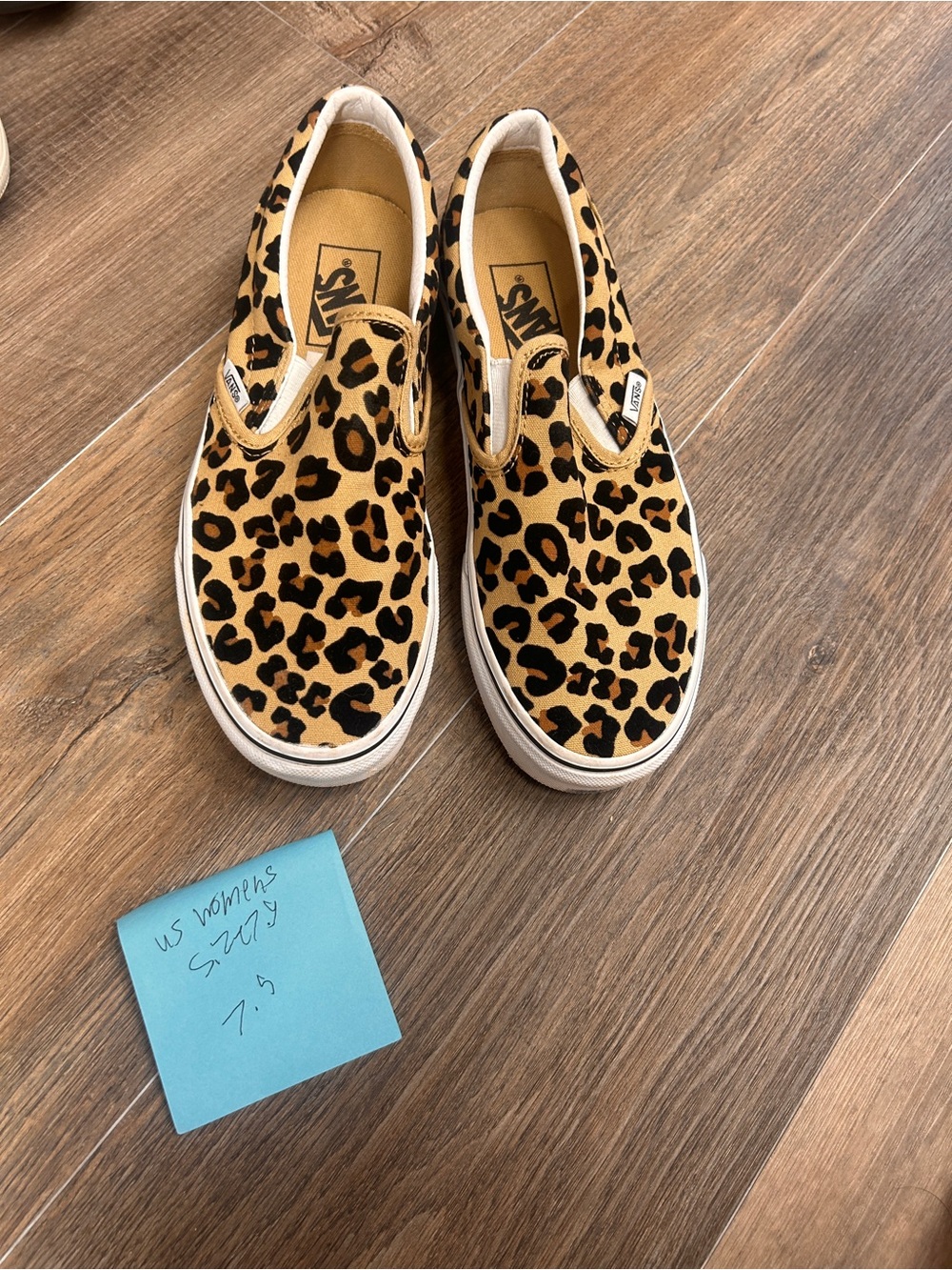 Vans Leopard Print Slip-On Vans Sneakers